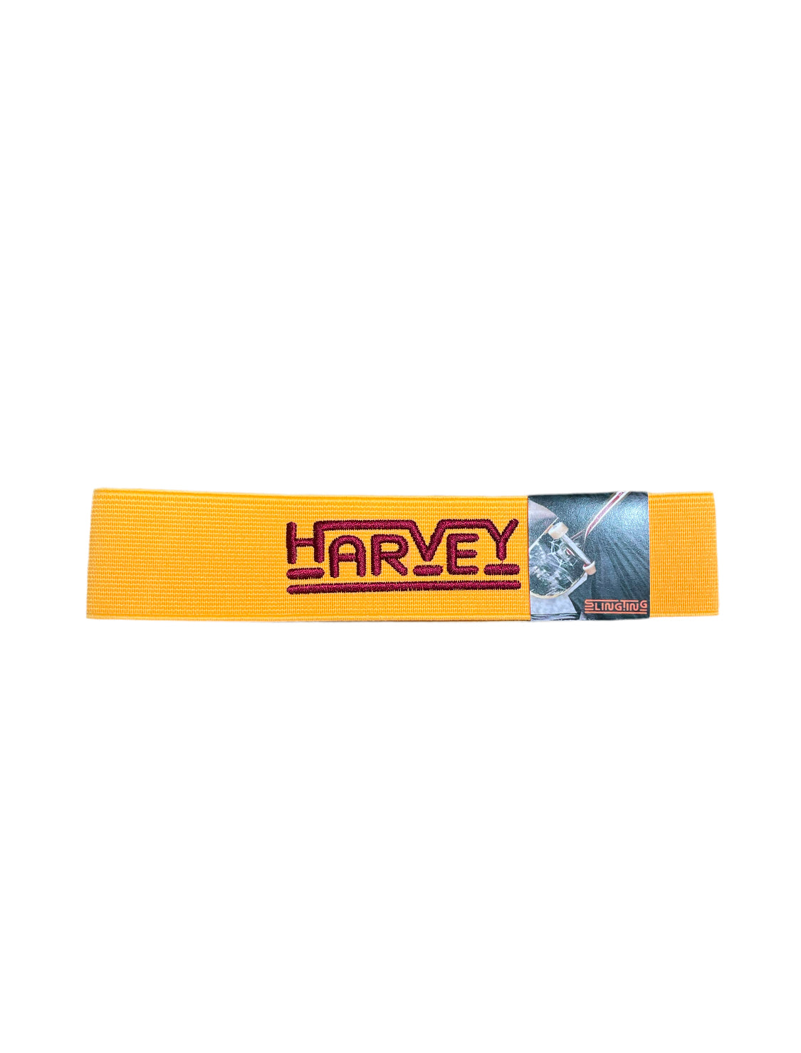 “HARVEY FOREVER” SKATEBOARD SLING - MANGO w DARK MAROON EMB