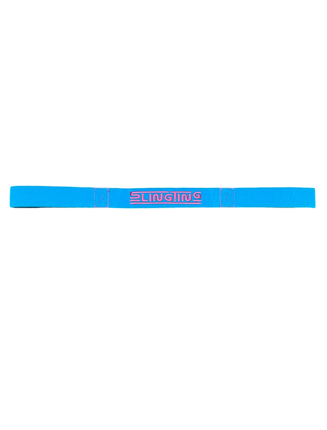 SLINGTING SKATEBOARD SLING - POWERADE BLUE w PINK EMB