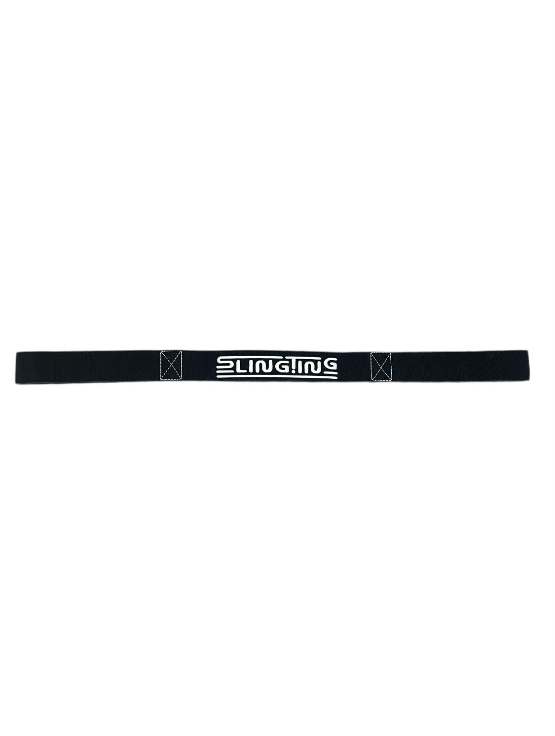 SLINGTING SKATEBOARD SLING - BLACK w WHITE EMB