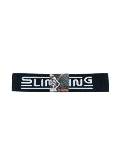 SLINGTING SKATEBOARD SLING - BLACK w WHITE EMB