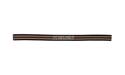 SLINGTING SKATEBOARD SLING - STRIPED BLACK (TAN EMBROIDERY)